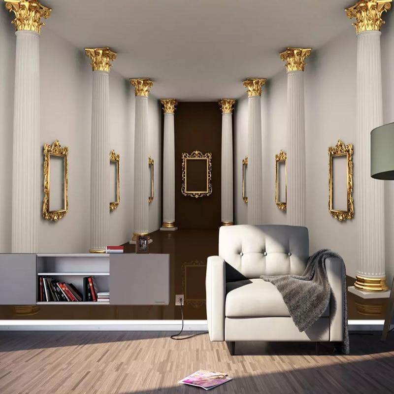 European Style Rome Column Wallpaper Mural, Custom Sizes Available Household-Wallpaper Maughon's 
