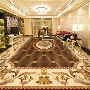 European Style Rug Self Adhesive Floor Mural, Custom Sizes Available Maughon's 