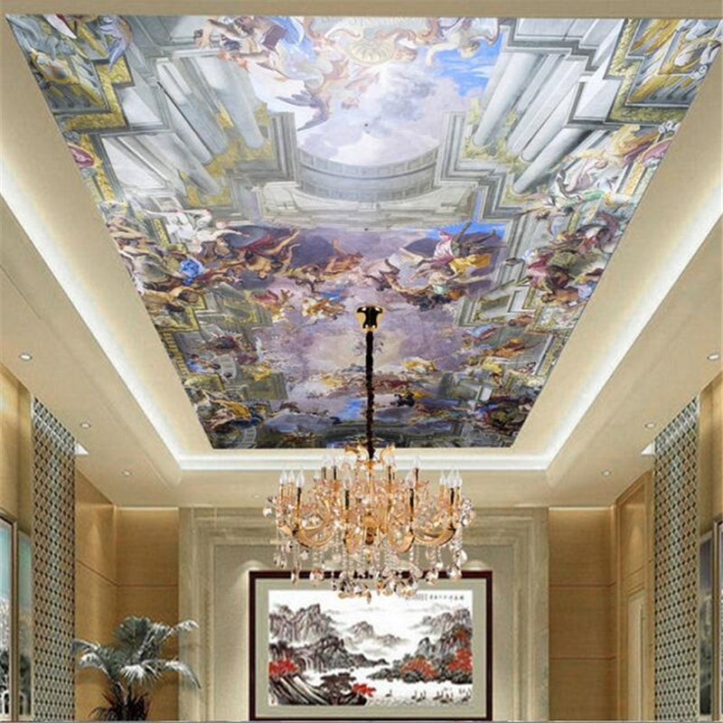 European Zenith Classical Ceiling Mural, Custom Sizes Available Ceiling Murals Maughon's 