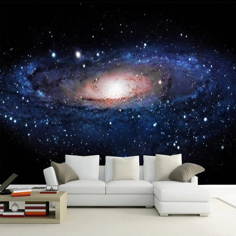 Image of Fantasy Galaxy Wallpaper Mural, Custom Sizes Available Wall Murals Maughon's Waterproof Canvas 