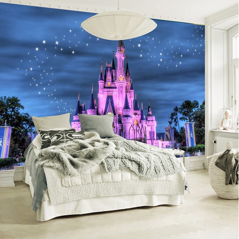 Fantasy Starry Castle Wallpaper Mural, Custom Sizes Available Wall Murals Maughon's 