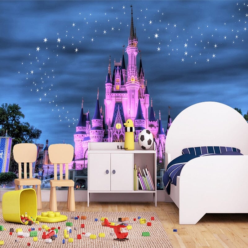 Fantasy Starry Castle Wallpaper Mural, Custom Sizes Available Wall Murals Maughon's 