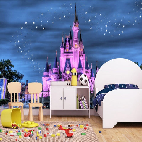 Image of Fantasy Starry Castle Wallpaper Mural, Custom Sizes Available Wall Murals Maughon's 