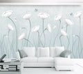 Flowers And Butterflies Botanical Wallpaper Mural, Custom Sizes Available Wall Murals Maughon's 