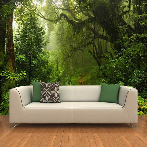 Image of Forest Nature Landscape Wallpaper Mural, Custom Sizes Available Household-Wallpaper Maughon's 