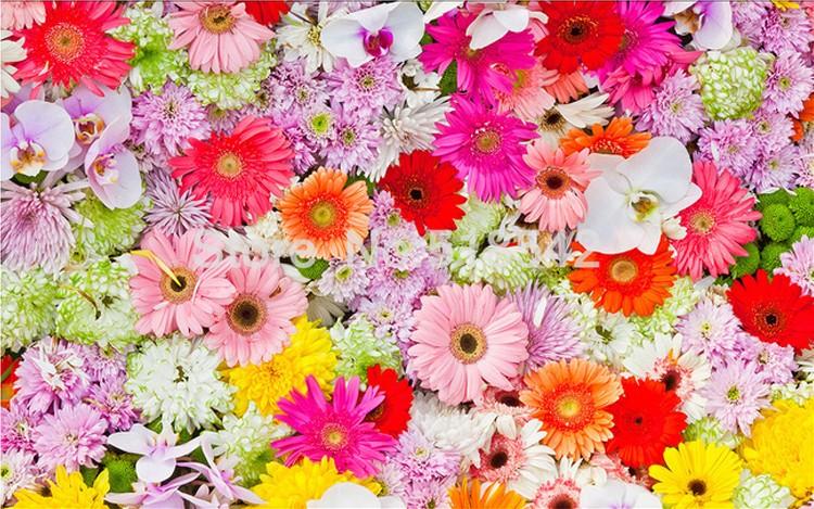 Freshly Picked Flowers Floor Mural, Custom Sizes Available Household-Wallpaper-Floor Maughon's 