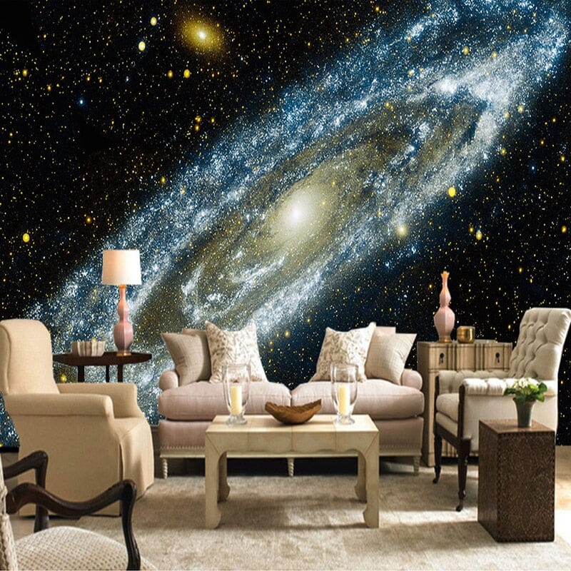 Galaxy Starry Nebula Wallpaper Mural, Custom Sizes Available Wall Murals Maughon's 