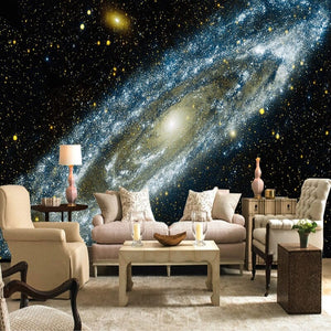 Galaxy Starry Nebula Wallpaper Mural, Custom Sizes Available