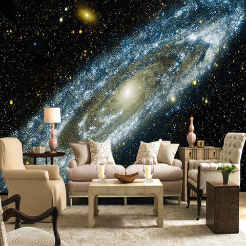 Image of Galaxy Starry Nebula Wallpaper Mural, Custom Sizes Available Wall Murals Maughon's 