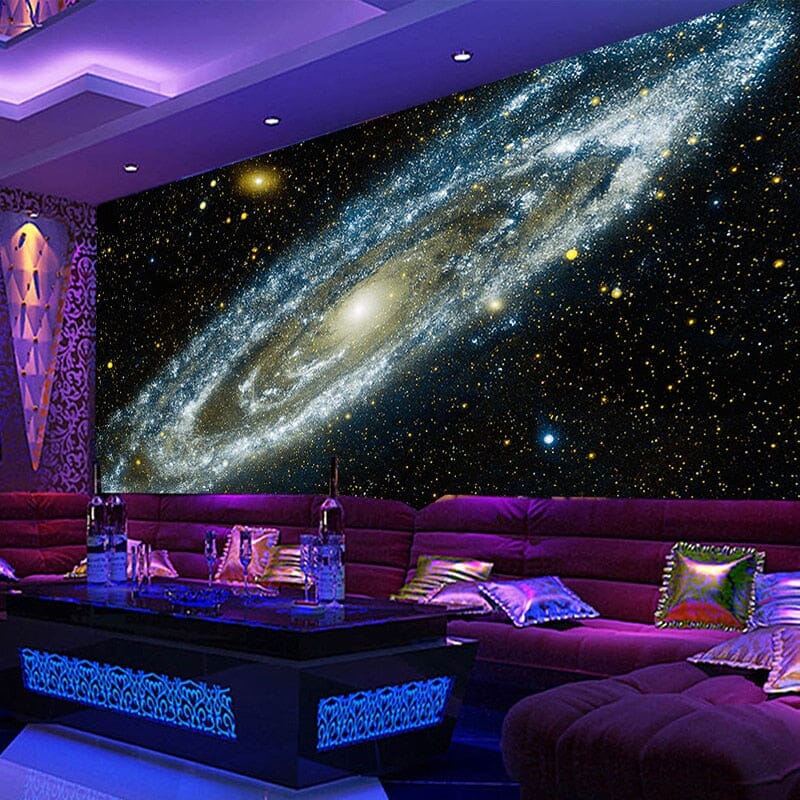 Galaxy Starry Nebula Wallpaper Mural, Custom Sizes Available Wall Murals Maughon's Waterproof Canvas 