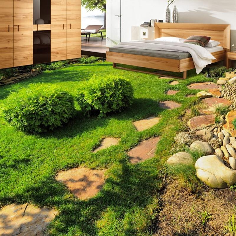 Garden With Stepping Stones Wallpaper Mural, Custom Sizes Available Maughon's 