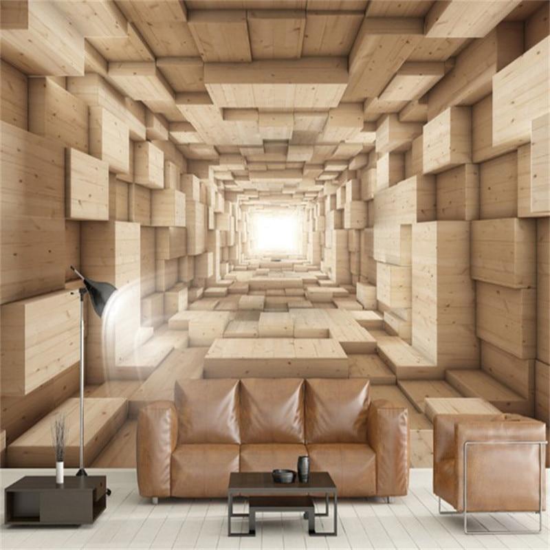 Geometric Spatial Expansion Wallpaper Mural, Custom Sizes Available Household-Wallpaper Maughon's 