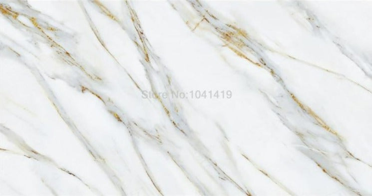 Gold Veined White Marble Wallpaper Mural, Custom Sizes Available Wall Murals Maughon's 