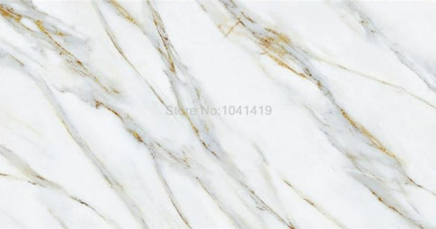 Image of Gold Veined White Marble Wallpaper Mural, Custom Sizes Available Wall Murals Maughon's 