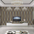 Golden Lines On Gray Background Wallpaper Mural, Custom Sizes Available Maughon's 