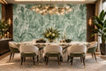 Green Transparent Leaves Wallpaper Mural, Custom Sizes Available Maughon's 