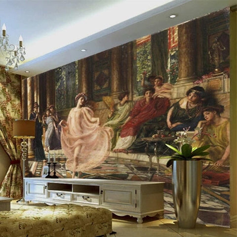 Image of Harem Dance Painting Wallpaper Mural, Custom Sizes Available Wall Murals Maughon's 