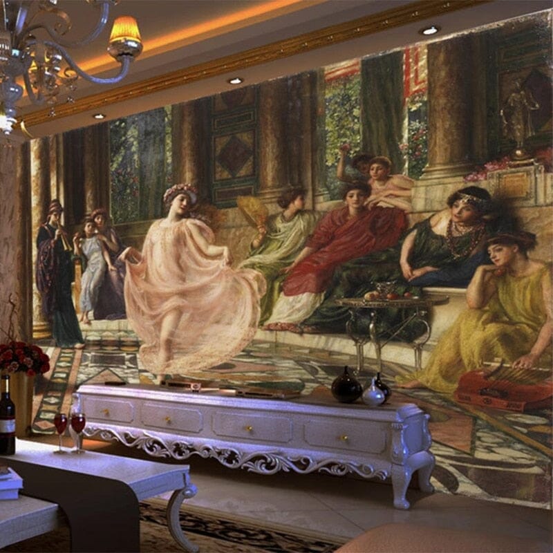 Harem Dance Painting Wallpaper Mural, Custom Sizes Available Wall Murals Maughon's 