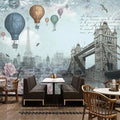Hot Air Balloons In Europe Wallpaper Mural, Custom Sizing Available Household-Wallpaper Maughon's 