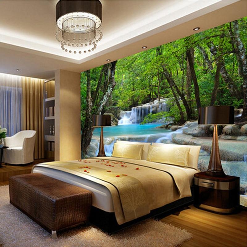 Idyllic Stream in the Forest Wallpaper Mural, Custom Sizes Available Maughon's 