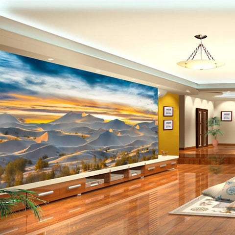 Image of Incredible Sunset On Dunes Wallpaper Mural, Custom Sizes Available Wall Murals Maughon's 