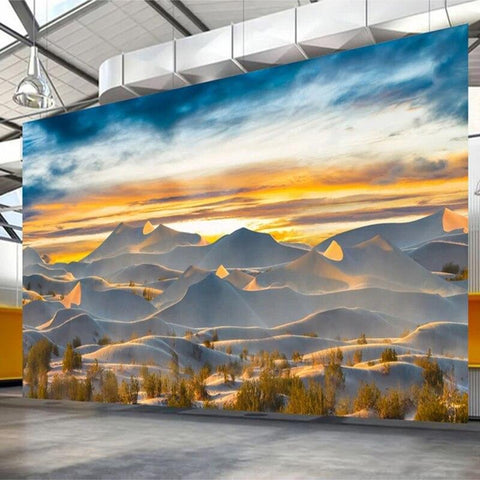 Image of Incredible Sunset On Dunes Wallpaper Mural, Custom Sizes Available Wall Murals Maughon's 