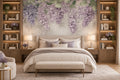 Lavender Lilac Garland Wallpaper Mural, Custom Sizes Available Household-Wallpaper Maughon's 