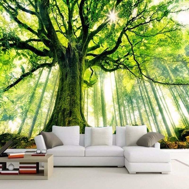 Majestic Oak Tree Wallpaper Mural, Custom Sizes Available Household-Wallpaper Maughon's 