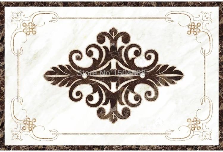 Marble With Emblem Floor Mural, Custom Sizes Available Maughon's 