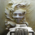 Masked Beautiful Woman Wallpaper Mural, Custom Sizes Available Wall Murals Maughon's Waterproof Canvas 