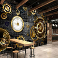 Mechanical Gears and Watch Wallpaper Mural, Custom Sizes Available Wall Murals Maughon's 