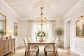 Medallion and Gathered Fabric Ceiling Mural, Custom Sizes Available Maughon's 