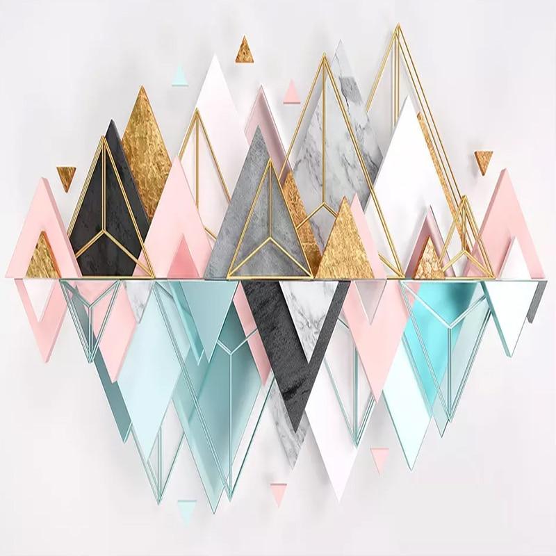 Modern Geometric Pattern Wallpaper Mural, Custom Sizes Available Maughon's 