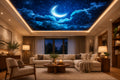 Moon and Starry Sky Ceiling Mural, Custom Sizes Available Maughon's 