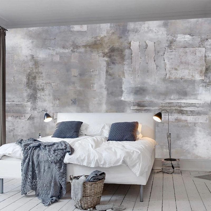 Nostalgic Retro Cement Wall Wallpaper Mural, Custom Sizes Available Maughon's 