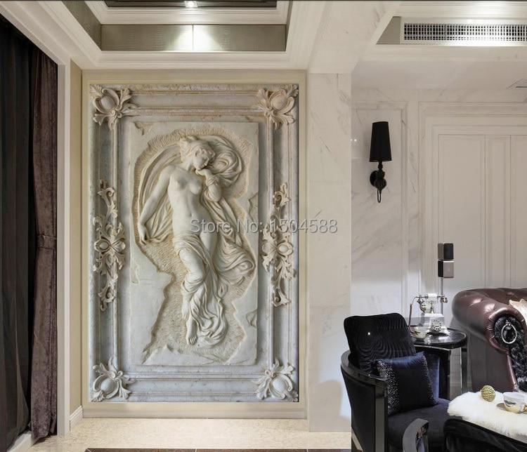 Nude Sculpture of Woman Wallpaper Mural, Custom Sizes Available Household-Wallpaper Maughon's 