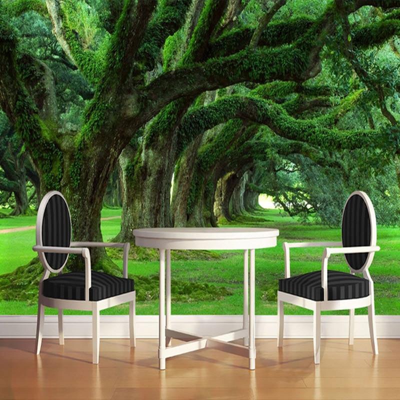 Oak Alley Wallpaper Mural, Custom Sizes Available Household-Wallpaper Maughon's 