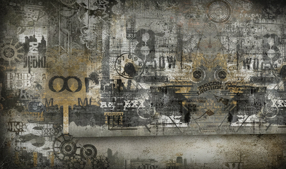 Old Wall Graffiti Wallpaper Mural, Custom Sizes Availalble Maughon's 