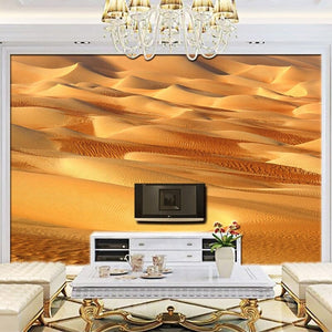 Spectacular Orange Desert Dunes Wallpaper Mural, Custom Sizes Available