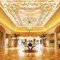 Ornate Jade Pattern Ceiling Mural, Custom Sizes Available Household-Wallpaper-Ceiling Maughon's 