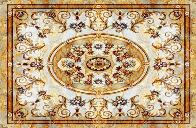 Ornate Rug Self Adhesive Floor Mural, Custom Sizes Available Household-Wallpaper-Floor Maughon's 