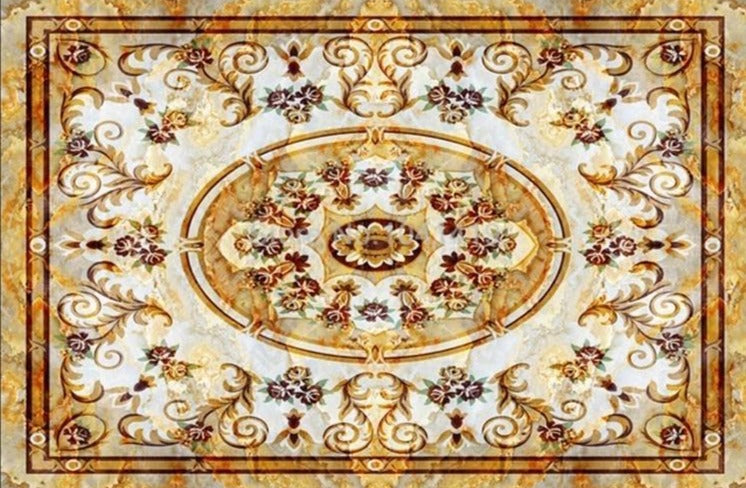 Ornate Rug Self Adhesive Floor Mural, Custom Sizes Available Household-Wallpaper-Floor Maughon's 