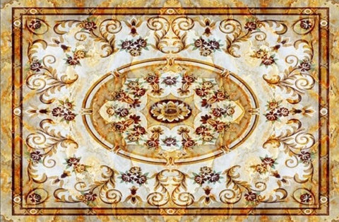 Image of Ornate Rug Self Adhesive Floor Mural, Custom Sizes Available Household-Wallpaper-Floor Maughon's 