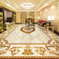 Palatial White and Gold Floor Mural, Custom Sizes Available Maughon's 