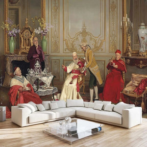 Papal Court Oil Painting Wallpaper Mural, Custom Sizes Available Wall Murals Maughon's Waterproof Canvas 