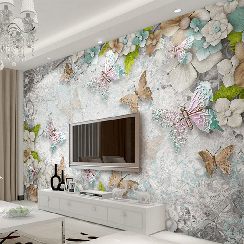 Pastel Butterflies Wallpaper Mural, Custom Sizes Available Wall Murals Maughon's 