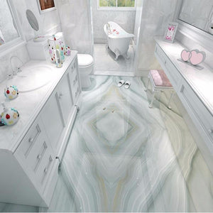 Pastel Marble Vinyl PVC Floor Mural, Self Adhesive, Custom Sizes Available Household-Wallpaper-Floor Maughon's 