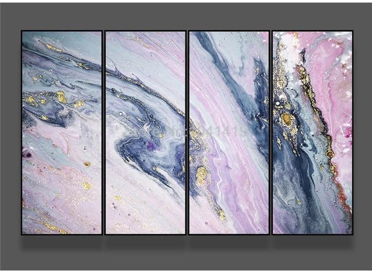 Pink, Gold and Blue Marble Wallpaper Mural, Custom Sizes Available ...