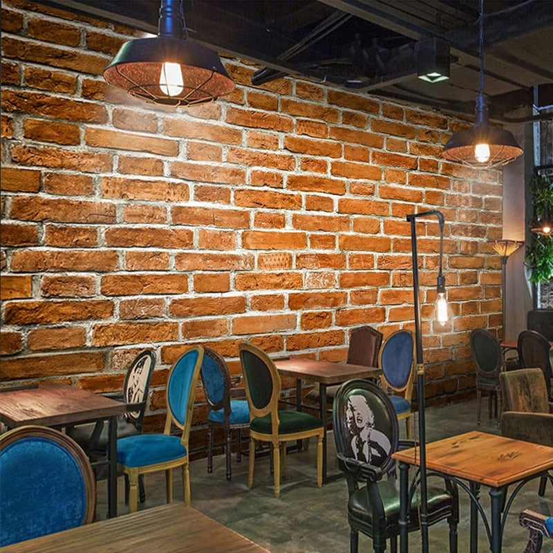 Red Brick Wall Wallpaper Mural, custom Sizes Available Maughon's 