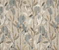 Retro Abstract Hand-Painted Flowers Wallpaper Mural, Custom Sizes Available Wall Murals Maughon's Waterproof Canvas 